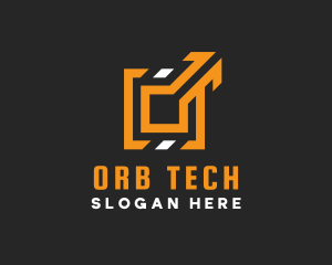 Tech Arrow Letter O logo design