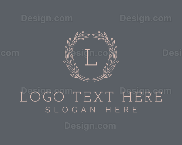 Elegant Natural Wreath Logo