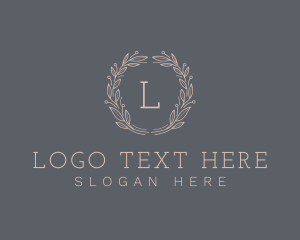 Elegant Natural Wreath logo