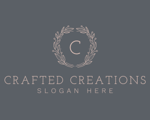 Elegant Natural Wreath logo design