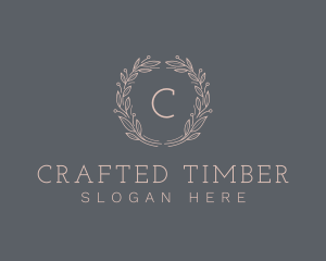 Elegant Natural Wreath logo design