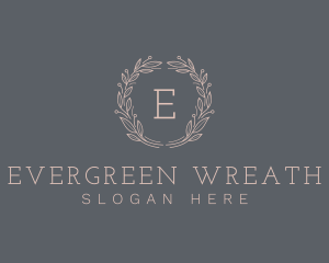 Elegant Natural Wreath logo design