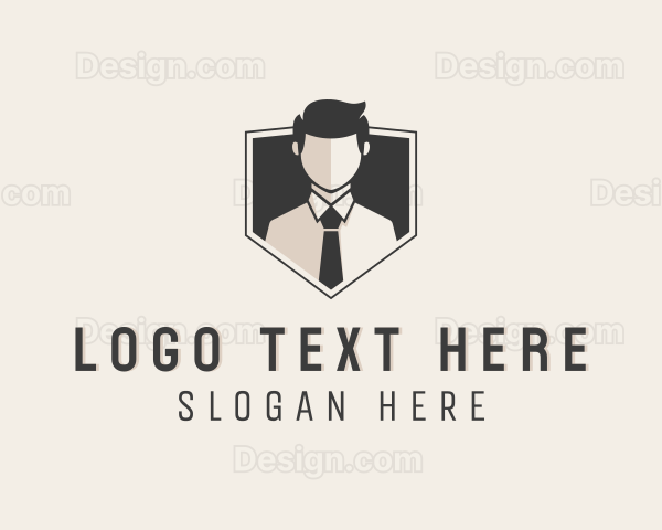 Man Business Consultant Logo