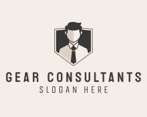 Man Business Consultant logo design