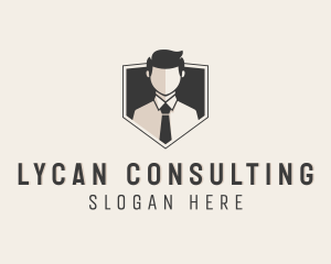 Man Business Consultant logo design