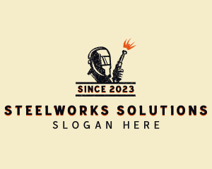 Welder Mechanic Repair logo design