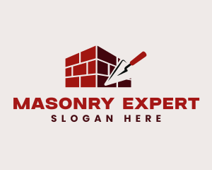 Masonry Trowel Bricks logo design