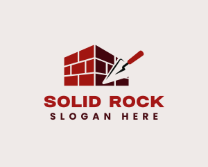 Masonry Trowel Bricks logo design