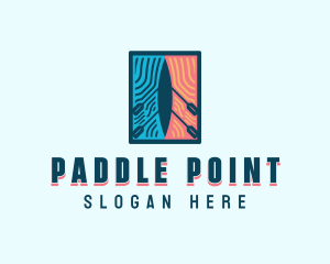 Kayak Paddle Watersports logo design