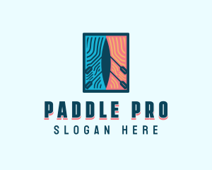 Kayak Paddle Watersports logo design