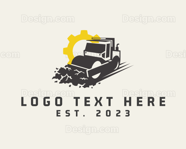 Road Roller Machine Logo