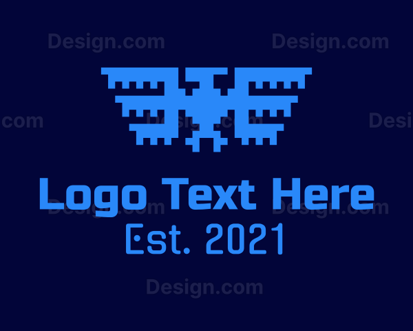 Tech Pixel Bird Logo