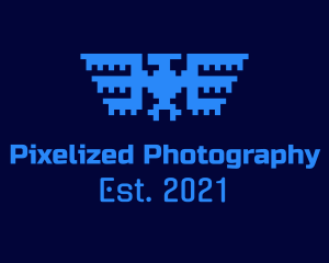 Tech Pixel Bird  logo design