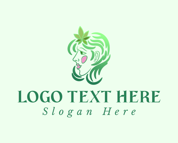 Cannabis Leaf logo example 1