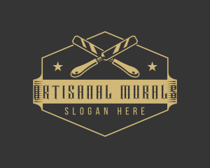 Craftsman Chisel Carpenter logo design