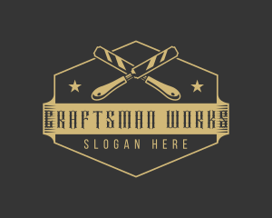 Craftsman Chisel Carpenter logo design