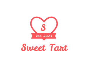 Valentine Heart Dating App logo design