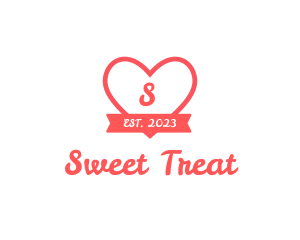 Valentine Heart Dating App logo design