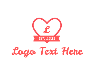 Valentine - Valentine Heart Dating App logo design