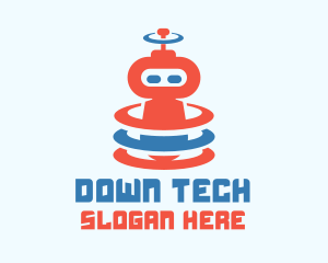 Cute Robot Signal logo design