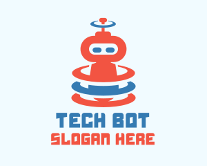 Cute Robot Signal logo design