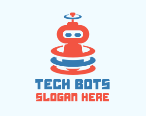 Cute Robot Signal logo design