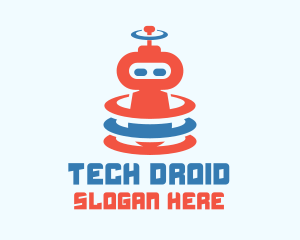 Cute Robot Signal logo design