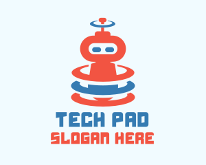 Cute Robot Signal logo design