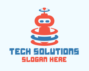 Cute Robot Signal logo design