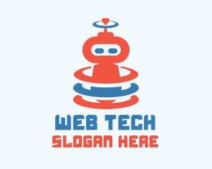 Cute Robot Signal logo design