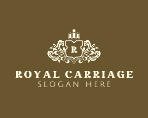 Crown Monarchy Royal Shield logo design