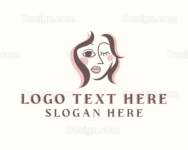 Creative Woman Portrait Logo