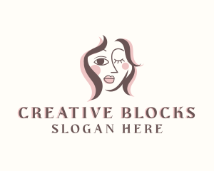 Creative Woman Portrait logo design