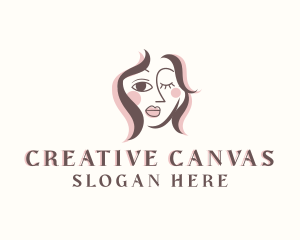 Creative Woman Portrait logo design