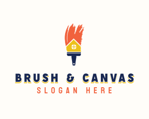 Paint Brush Painting logo