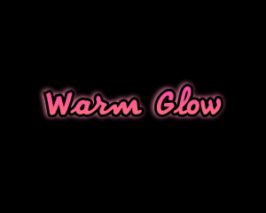 Neon Script Glow logo design