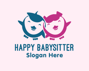 Happy Baby Birds logo design