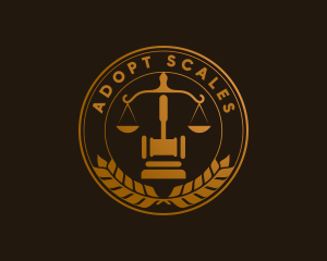 Legal Scales Attorney logo design