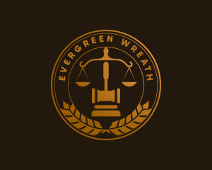 Legal Scales Attorney logo design