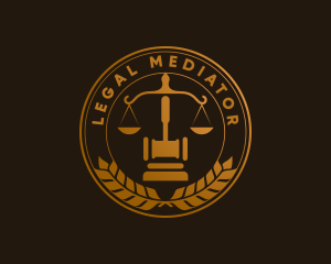 Legal Scales Attorney logo design