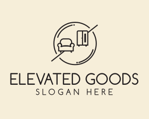 Minimalist Furniture Homewares  logo design