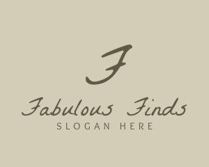 Stylish Cursive Boutique logo