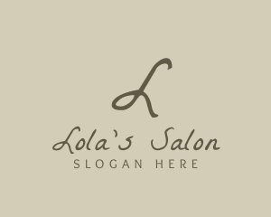 Stylish Cursive Boutique logo design