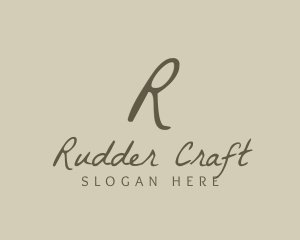 Stylish Cursive Boutique logo design