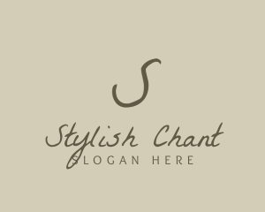 Stylish Cursive Boutique logo design