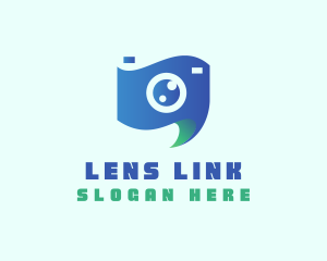 Blue Photography Camera  logo design