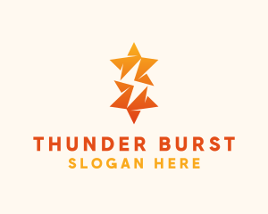 Star Thunder Bolt logo design