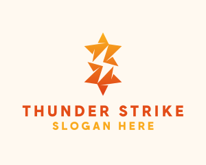 Star Thunder Bolt logo design