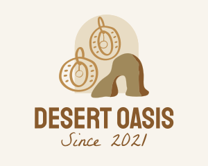 Desert Boho Earring  logo design