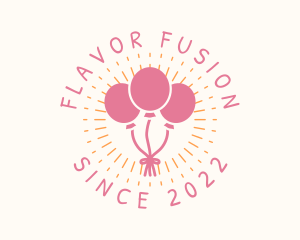 Playful Party Balloons logo design